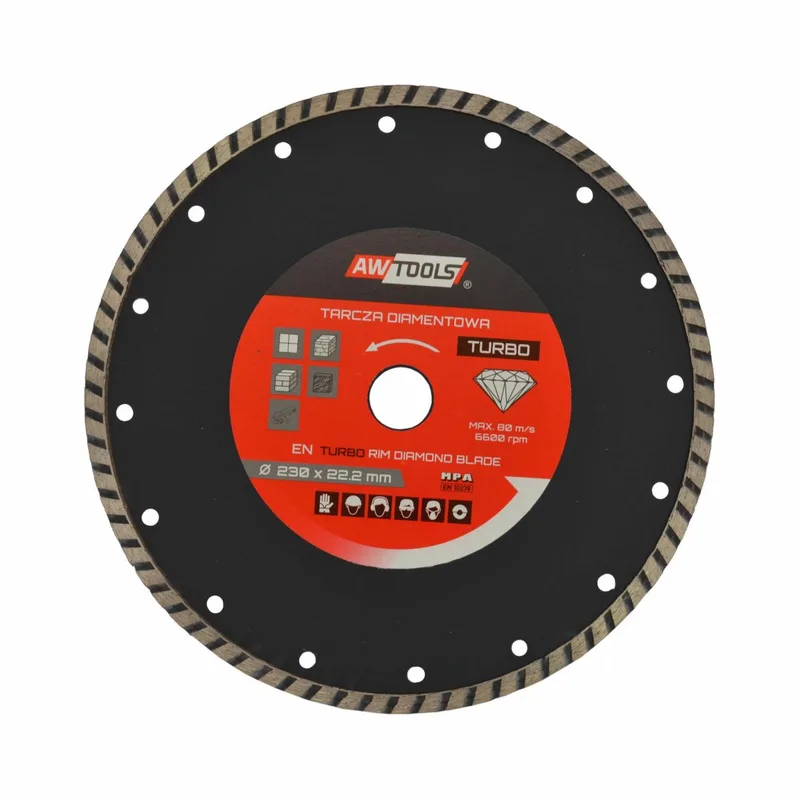 Serie - Diamantdoorslijpschijf - Turbo - 230mm - Drooggebruik von AWTOOLS – Produktbild