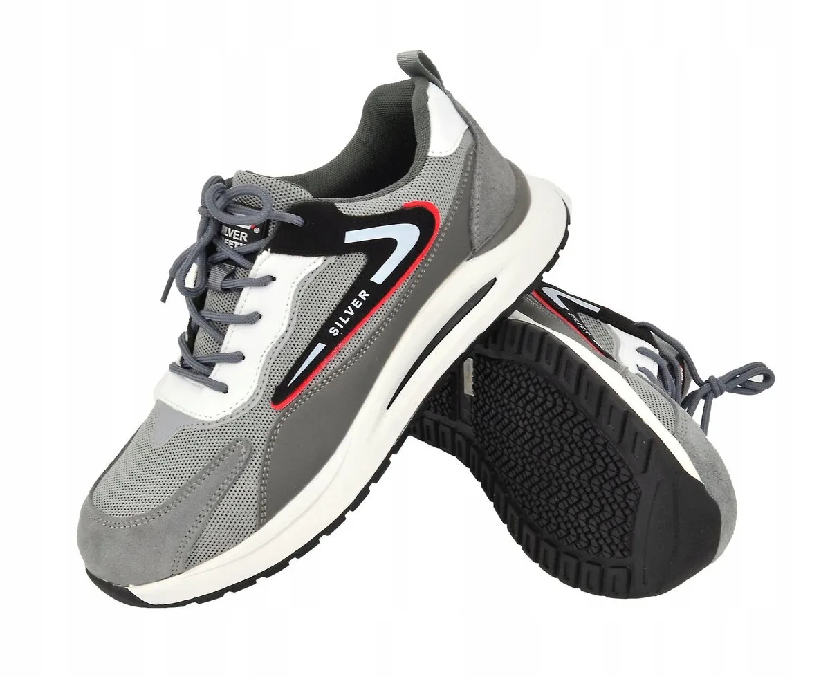 SILVER Serie - Veiligheidsschoenen - Staalneus - Antislip van AWTOOLS, Zilver, 43 – productafbeelding