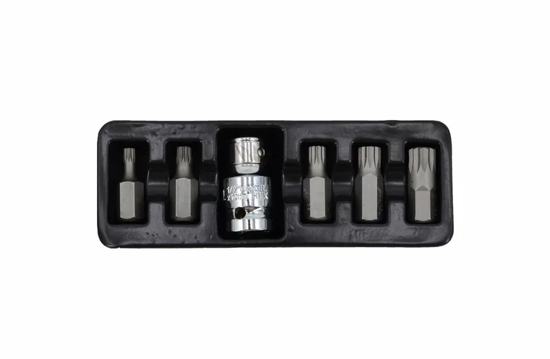 Spline Bit Set - M5-M12 - Zwart - Adapter Inclusief de AWTOOLS – image du produit