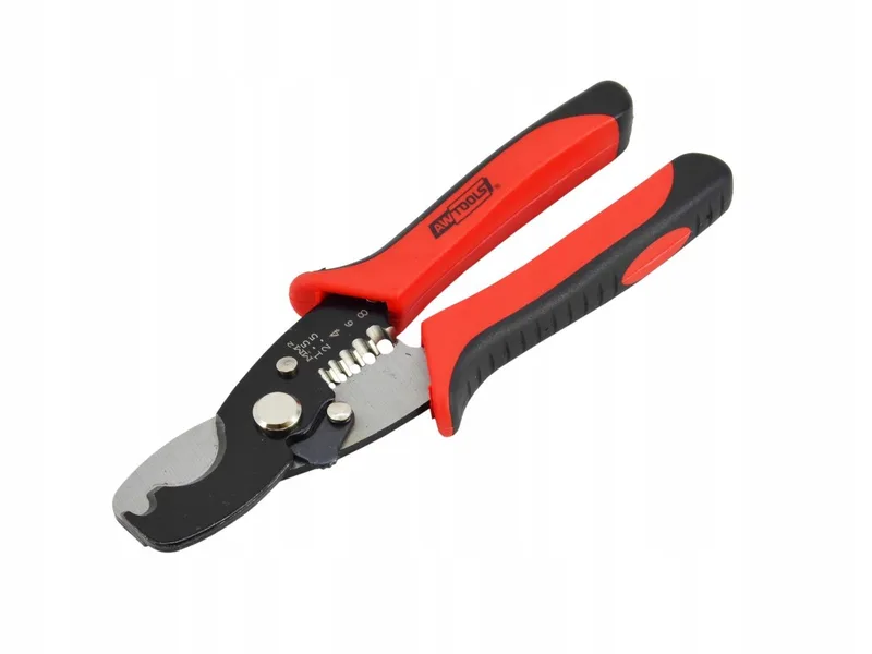 Tangen: Kabelknipper & Stripper 185mm CrV Staal by AWTOOLS, Black – product image