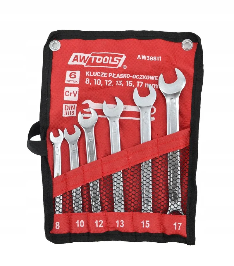 Vaste Dopsleutel Set - 6 stuks - 8mm-17mm - Chroom-Vanadiumstaal by AWTOOLS – product image