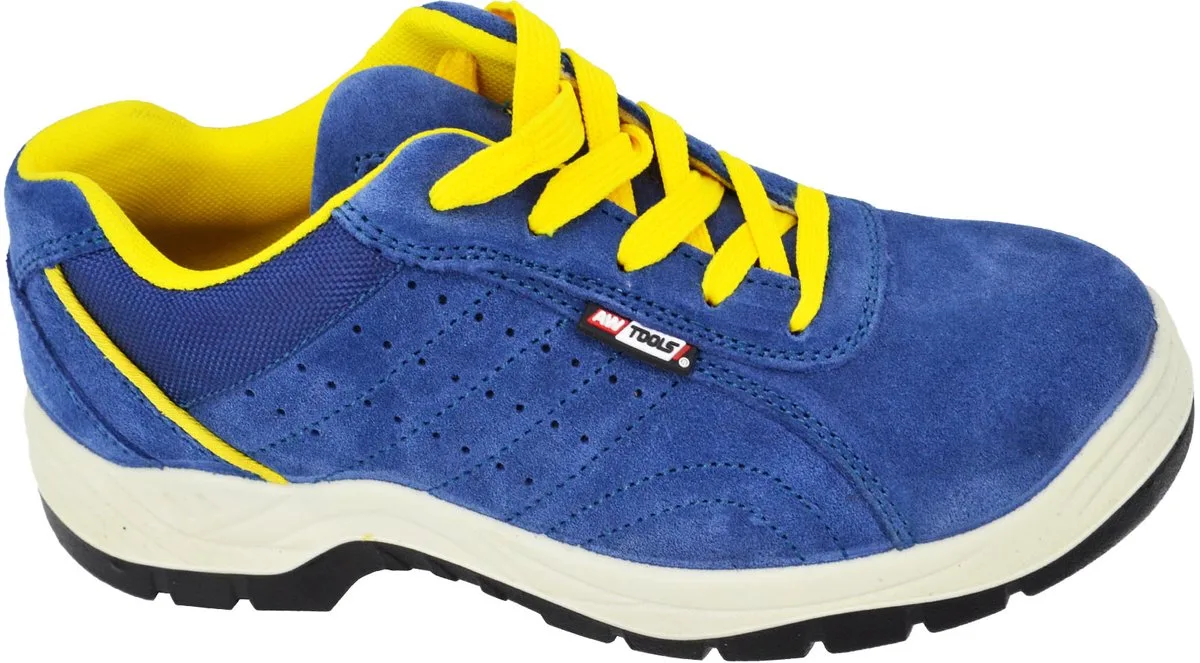 Vasto Serie - Lage Veiligheidsschoenen - Stalen Neus - Nubuck Leren Bovenwerk - Veiligheidsklasse S3 de AWTOOLS, Marron – image du produit