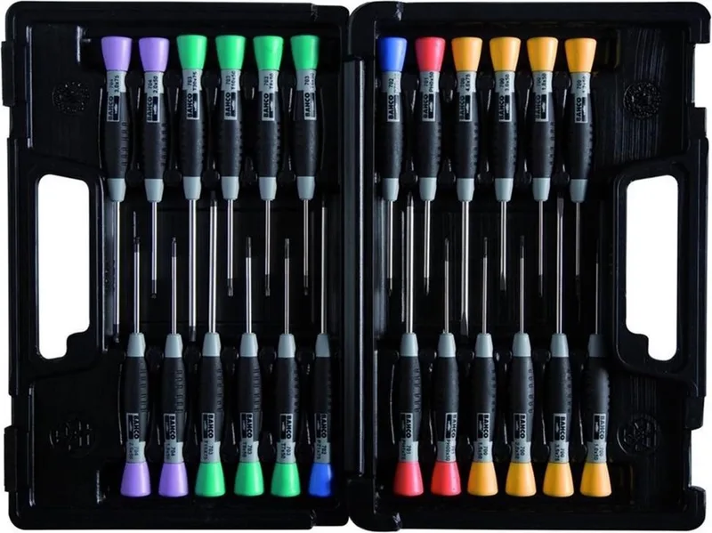 24-delig Precisie Schroevendraaierset - 706-5 by Bahco, Multicolour – product image