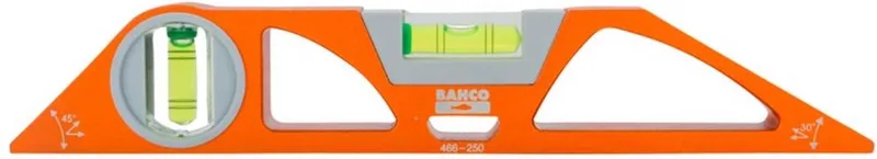 466-250 Torpedo-waterpas 0.25 m 0.5 mm/m by Bahco, Kleurloos – product image