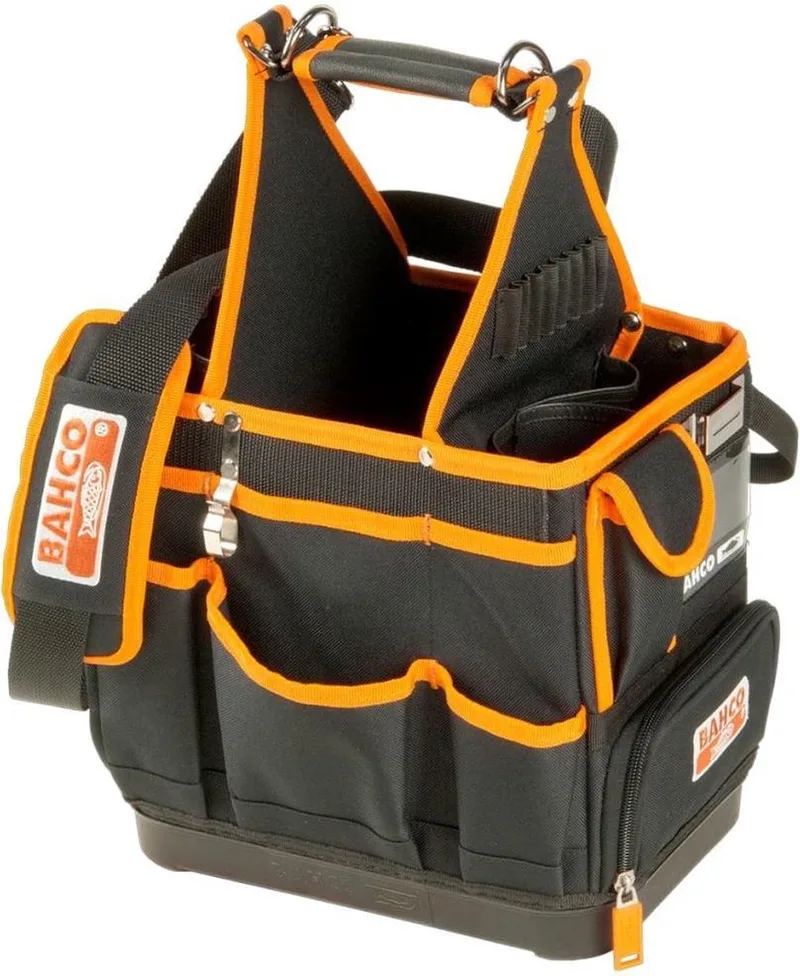 Bahco 4750FB3-12 4750FB3-12 pour électricien Sacoche à outils non équipée 1 pièce (l x H x P) 285 x 285 x 190 mm de Bahco, Noir, Orange – image du produit