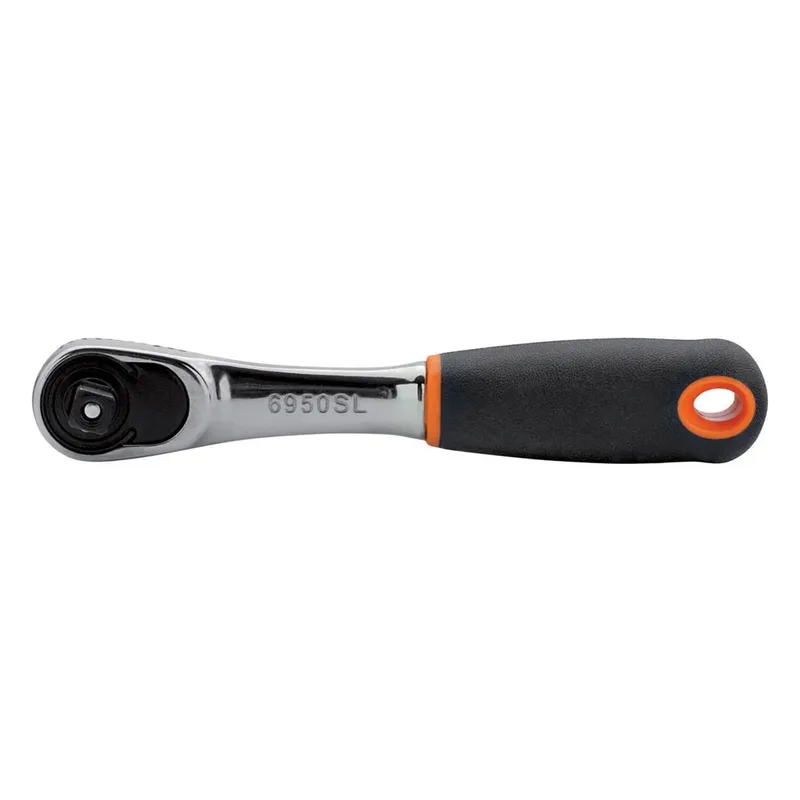 6950SL - omkeerbare ratel - 1/4" - 120mm de Bahco, Kleurloos – image du produit 2 sur 6