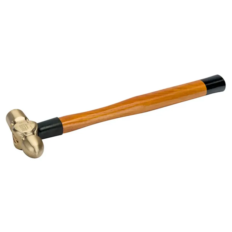 Anti-spark Ball Hammer Met Bronzen Aluminium Kop En Houten Handvat 340g de Bahco – image du produit