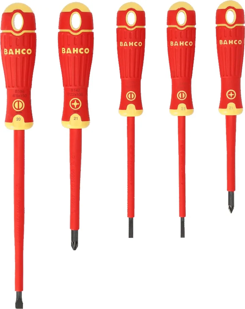 B220.015 5 delige schroevendraaier set von Bahco, Rot – Produktbild