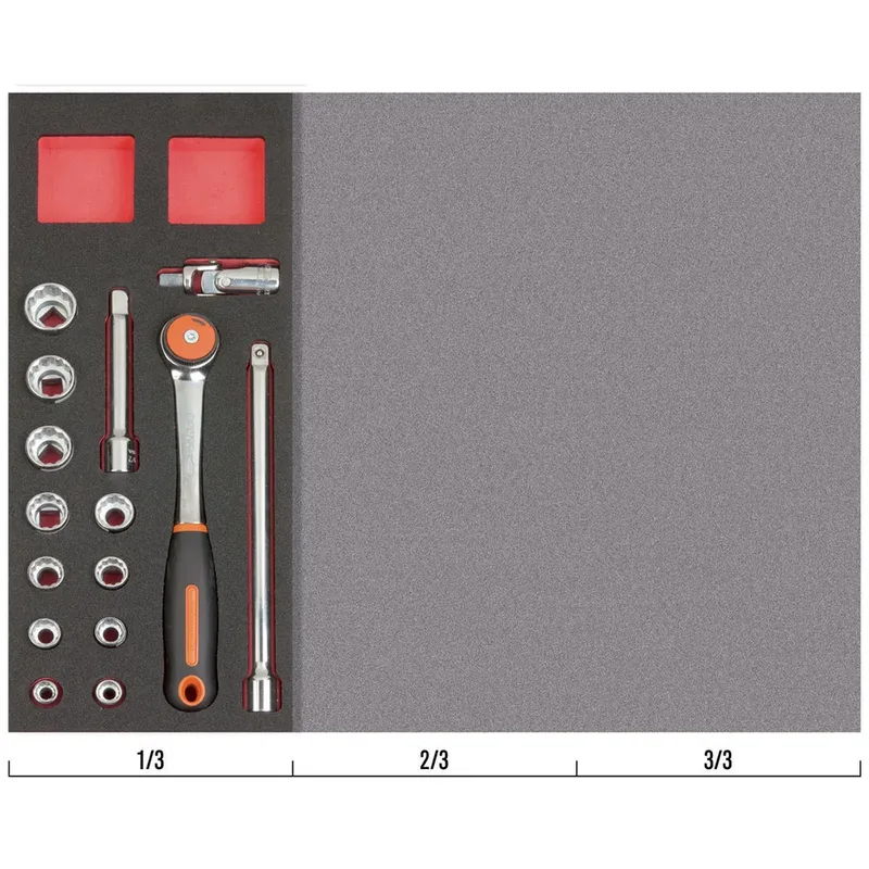 Jeu De Douilles Et De Cliquet 1/2´´ 1-3 Fit&go 15 Pièces de Bahco – image du produit 3 sur 3