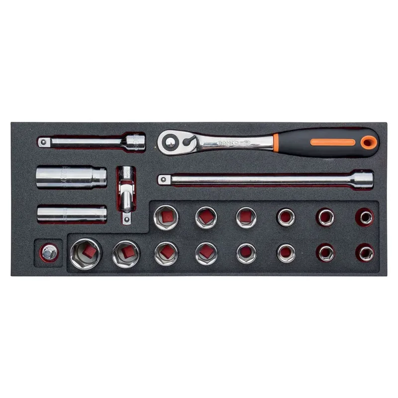 Bahco 1/2´´ 1-3 Fit&go Steckschlüssel-und Ratschensatz 21 Stücke von Bahco – Produktbild 2 von 3