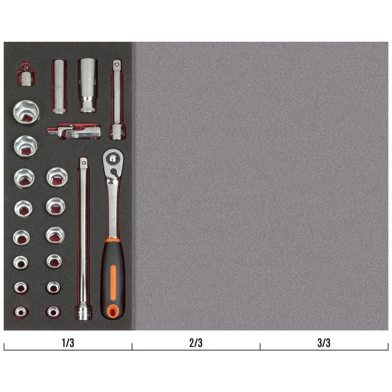 Bahco 1/2´´ 1-3 Fit&go Steckschlüssel-und Ratschensatz 21 Stücke von Bahco – Produktbild 3 von 3