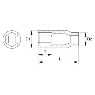 Bahco 1/2 Zoll Sechskant-steckschlüssel 11 Mm by Bahco – product image 4 of 4