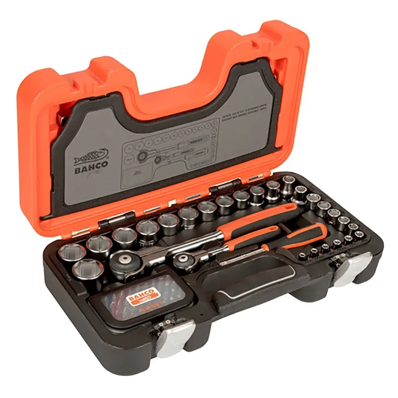 Bahco 1/4´´ And 1/2´´ Square Metric Hexagonal Profile And Articulated Head Ratchet Dopsleutelset 79 Eenheden by Bahco – product image