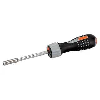 Bahco 1-4´´ Hex Screwdriver With Led Light And Ratchet For Phillips Pozidriv And Slotted 135 Mm Platte Schroevendraaier de Bahco – image du produit 2 sur 6