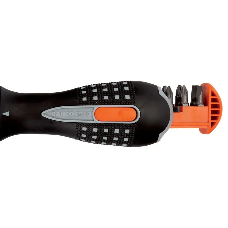 Bahco 1-4´´ Hex Screwdriver With Led Light And Ratchet For Phillips Pozidriv And Slotted 135 Mm Platte Schroevendraaier de Bahco – image du produit 3 sur 6