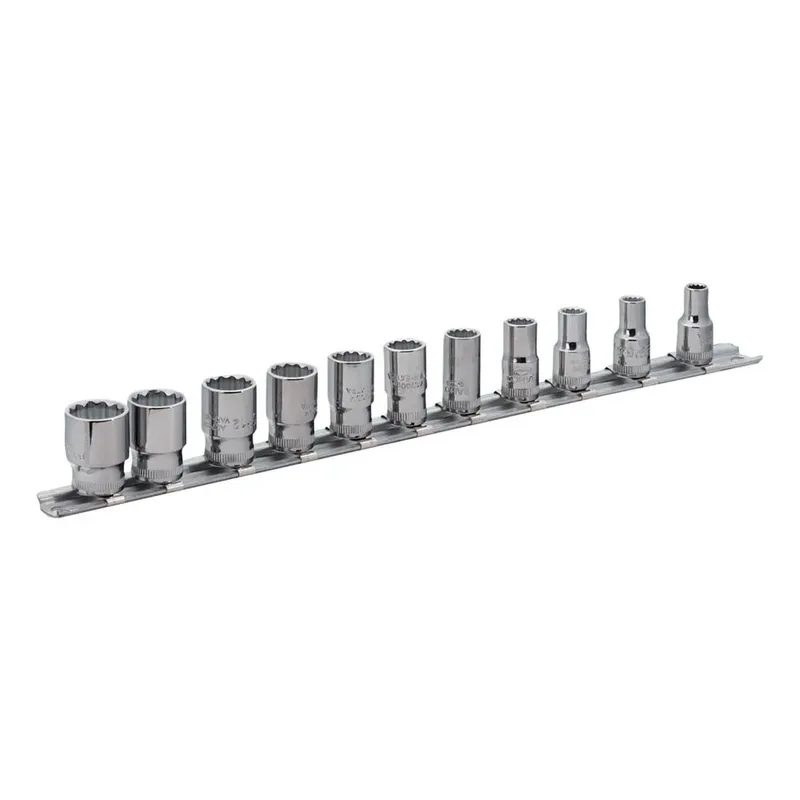 Bahco 1/4´´ Square And Metric Bi-hexagonal Profile-rail Dopsleutelset 11 Eenheden de Bahco – image du produit 2 sur 2