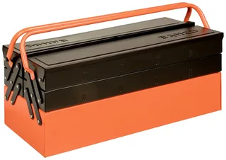 Bahco 1497MBF550 Boîte à outils vide métal noir/orange de Bahco – image du produit 1 sur 2