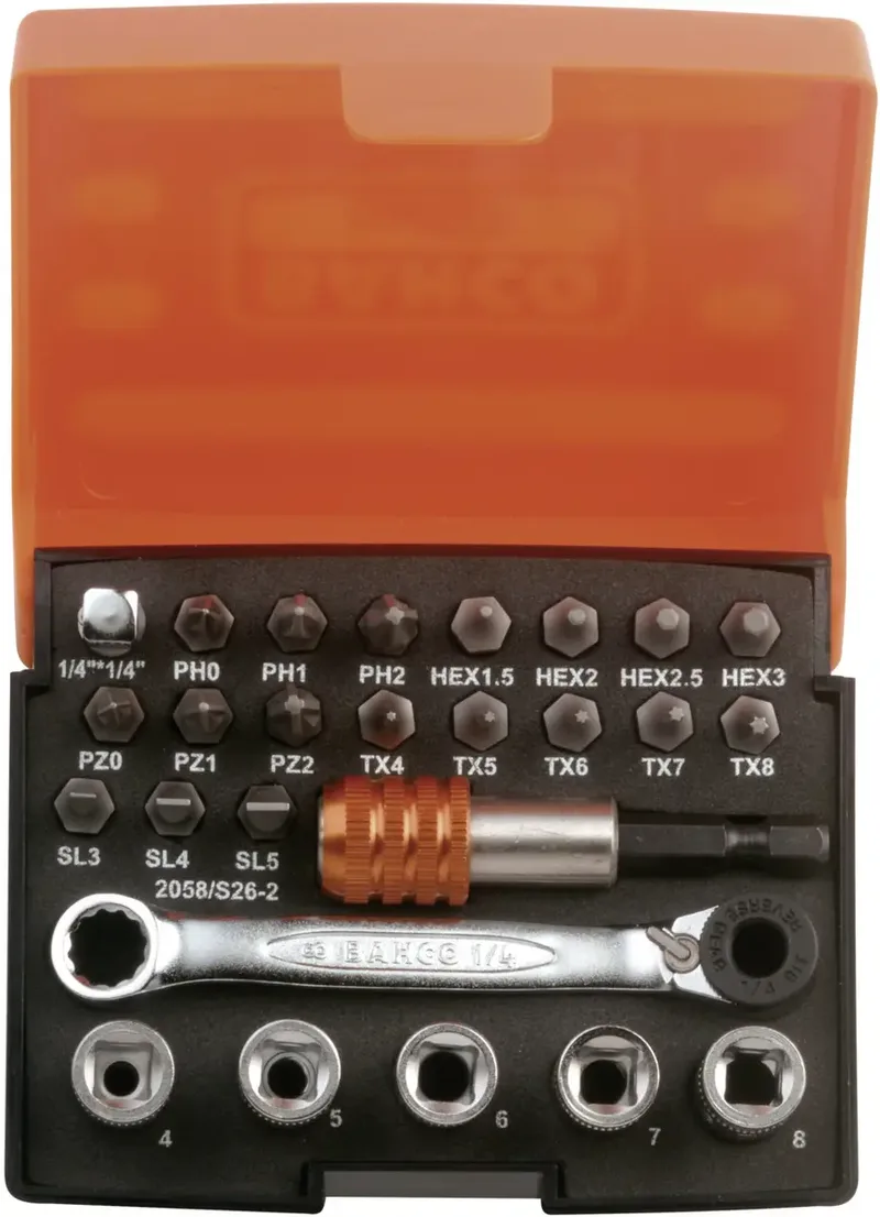 Bahco 2058/S26-2 Steckschlüsselsatz 1/4 26teilig 2058/S26-2 de Bahco – image du produit