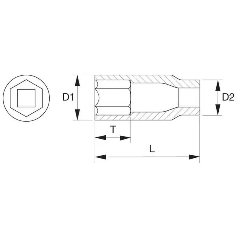 Bahco 3/4´´ Sechskant-schlagschrauber-stecknuss 3/4´´ von Bahco – Produktbild 2 von 2