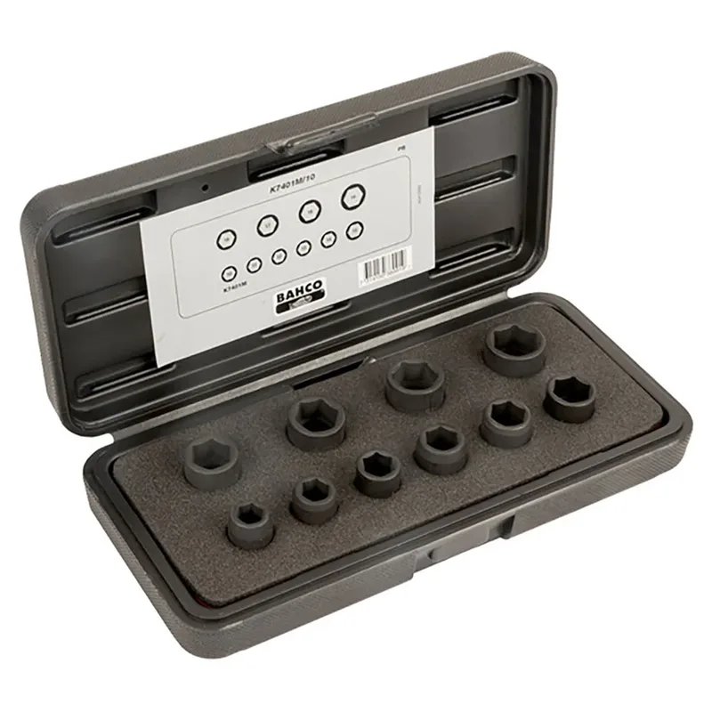 Bahco 3/8 Hex Set With Metric Hex Profile Dopsleutelset 10 Eenheden by Bahco – product image