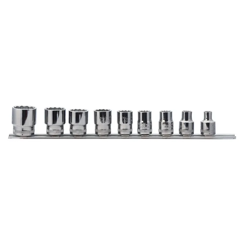 Bahco 3/8´´ Square And Metric Bi-hexagonal Profile-rail Dopsleutelset 9 Eenheden by Bahco – product image 1 of 2