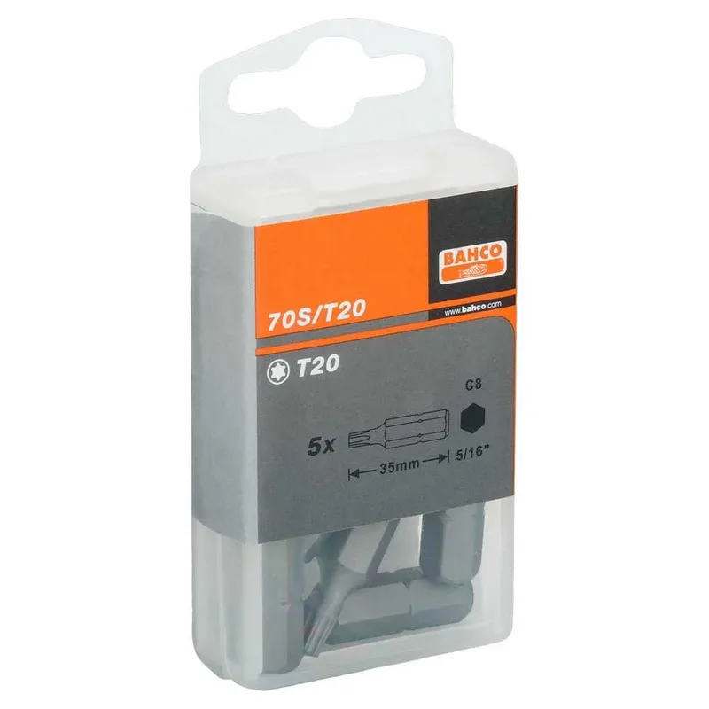 Embouts De Tournevis à Percussion 5/16´´ Pour Vis Torx® T27 35 Mm 5 Unités de Bahco – image du produit 5 sur 6