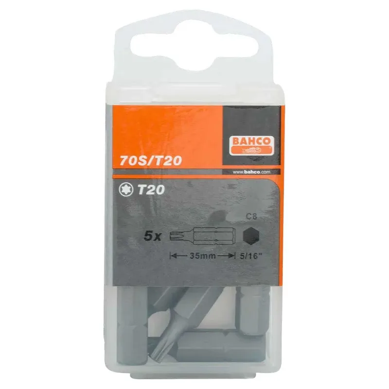 Embouts De Tournevis à Percussion 5/16´´ Pour Vis Torx® T27 35 Mm 5 Unités de Bahco – image du produit 6 sur 6