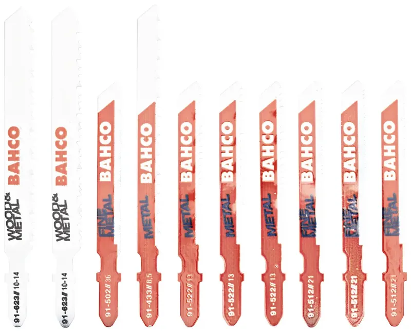 Bahco 91-METAL-10P Jeu de lames de scie sauteuse pour métal, 10 pcs 1 set de Bahco – image du produit