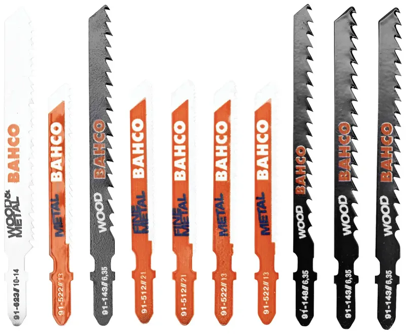 Bahco 91-MIXED-10P Stichsägeblätter-Satz für Holz und Metall - 10-tlg 1 Set fra Bahco – produktbillede
