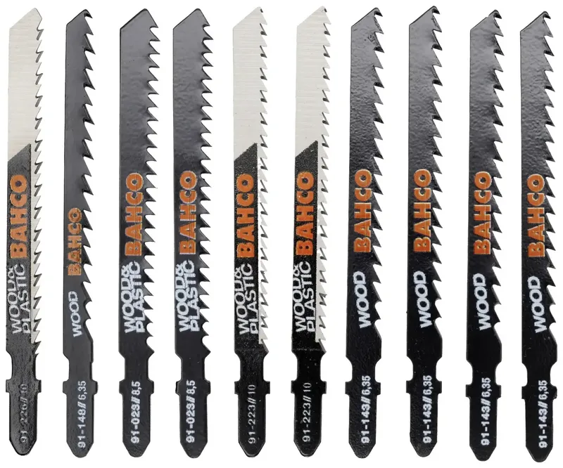 Bahco 91-WOOD-10P Stichsägeblätter-Satz für Holz und Kunststoff, 10-tlg 1 Set by Bahco – product image