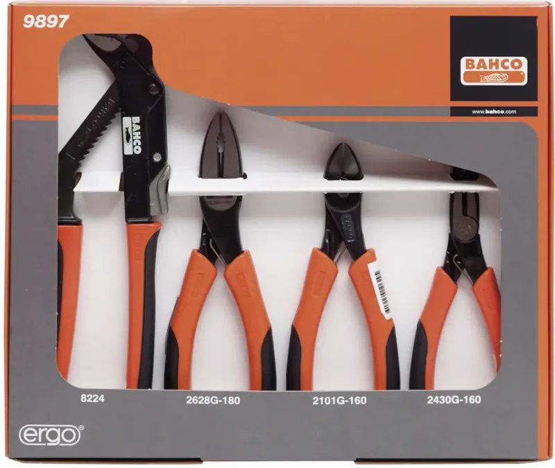 Jeu De Pinces Ergo™ 4 Unités de Bahco – image du produit 1 sur 4