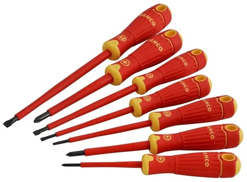 BahcoFit 7-delig Schroevendraaierset VDE - B220.027 de Bahco, Rouge – image du produit