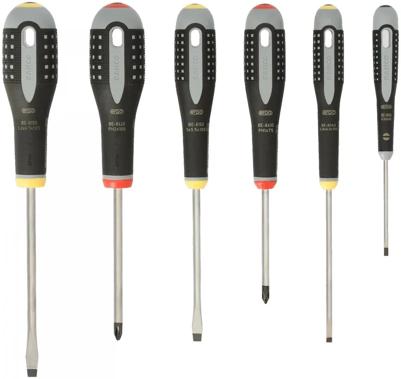BE 9881 Schroevendraaierset - 6 delig von Bahco, Kleurloos – Produktbild