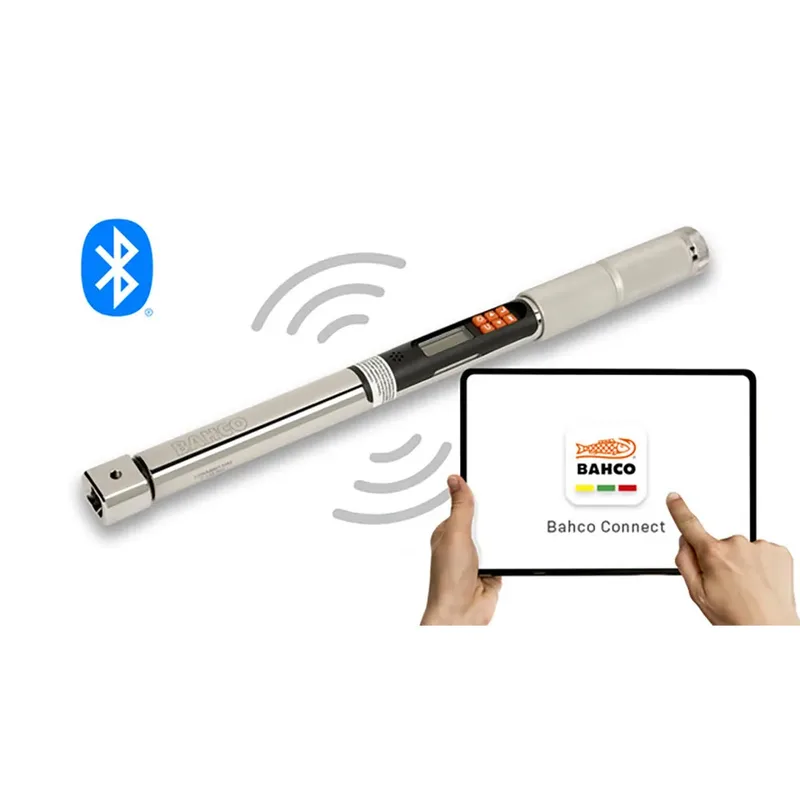 Clé Dynamométrique Bluetooth® à Couple Et Angle Avec Mémoire Et Tête Rectangulaire Interchangeable 40-800 Newton Mètre de Bahco – image du produit