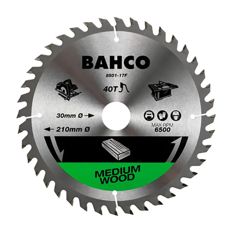 Lame De Scie Circulaire à Pointe En Carbure Cémenté Avec 18 Dents Et Denture Moyenne Pour Matériaux En Bois 170 Mm de Bahco – image du produit