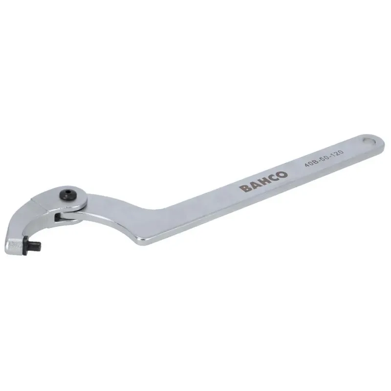 Chrome Finish Adjustable Hook 50-120 Mm 285 Mm Steeksleutel de Bahco – image du produit 1 sur 6