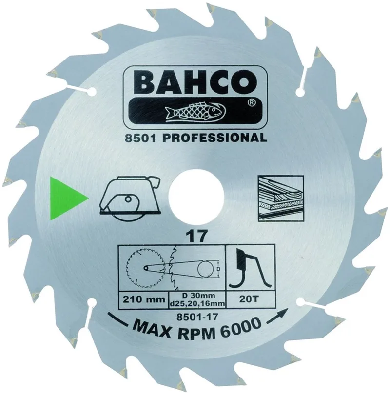 Cirkelzaagblad 8501-15 - 190 x 30 mm by Bahco – product image
