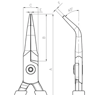 Compacte Halfronde Punttang Met 45° Gebogen Punt En Pvc-handgreep 141 Mm by Bahco – product image 6 of 6