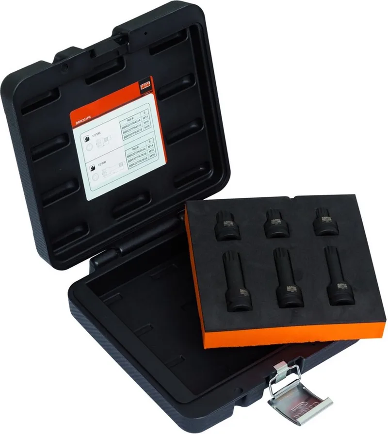 dopsleutelset xzn-bits 1-2 6p | BBR201P6 de Bahco – image du produit