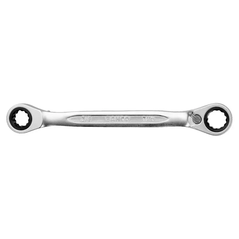 Double Flat Star With 3/4´´-7/8´´ Angled Head And Chrome Finish 245 Mm Ratelsleutel de Bahco – image du produit 2 sur 3