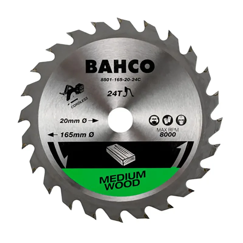 Lame De Scie Circulaire Avec 24 Dents Pour Le Bois Sans Fil 150 Mmx10 Mm de Bahco – image du produit