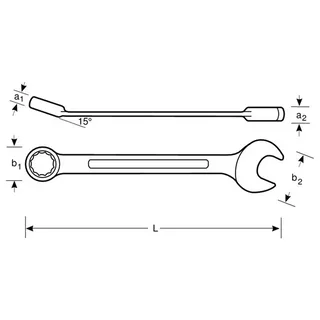 Extra Long 5/8´´ Chrome Finish 280 Mm Steeksleutel by Bahco – product image 3 of 3