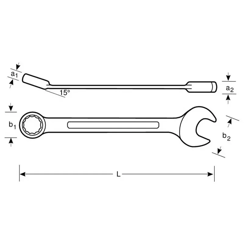 Extra Long 5/8´´ Chrome Finish 280 Mm Steeksleutel by Bahco – product image 3 of 3