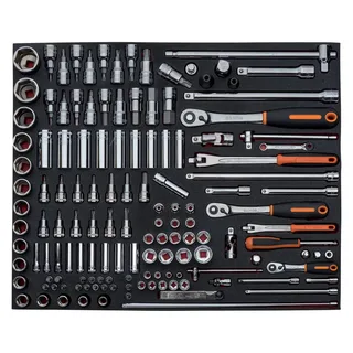 Ff1a08 1/4´´ 1/2´´ 3/8´´ 3-3 Fit&go Ratelset Met Bits En Doppen 138 Stukken by Bahco – product image 2 of 3