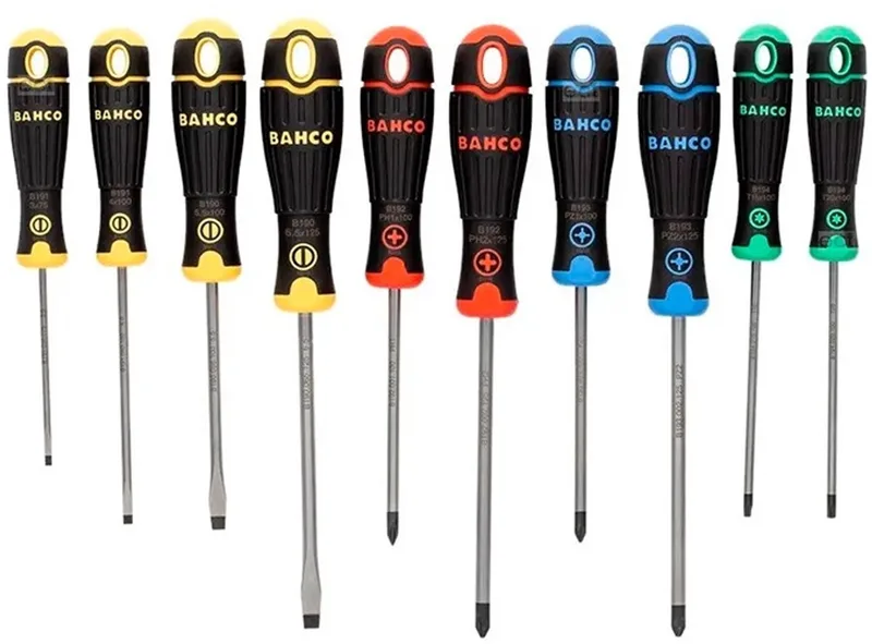 FIT Schroevendraaierset 10 Delen PH, PZ, Torx, Plat by Bahco, Black, Orange – product image