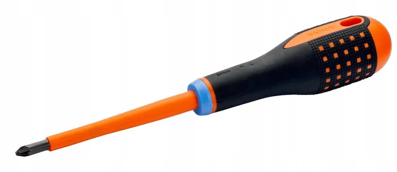 Geïsoleerde Schroevendraaier VDE Vlak/PZ2 6mm ERGO™ by Bahco, Orange – product image