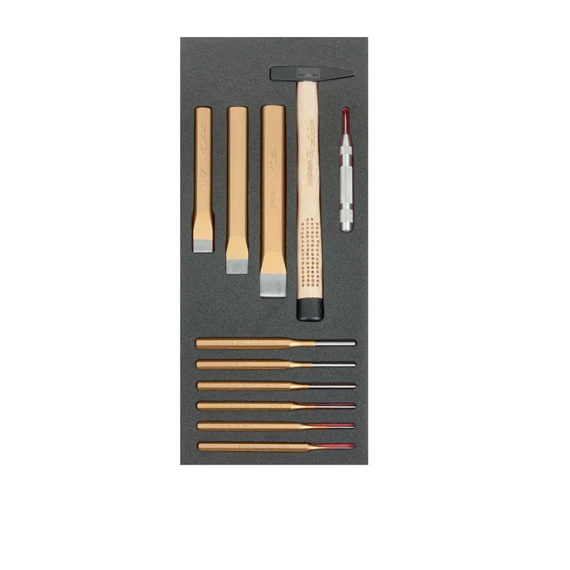 Jeu De Marteaux Burins Plats Et Poinçons En Plateau Mousse 1-3 Fit&go 11 Unités de Bahco – image du produit 3 sur 3