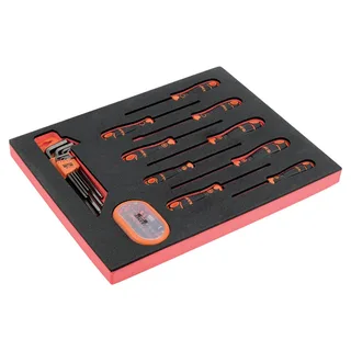 Hexagonal Wrenches And Bits In Foam Tray 2-3 Fit&go Schroevendraaierset 49 Eenheden by Bahco – product image 1 of 3