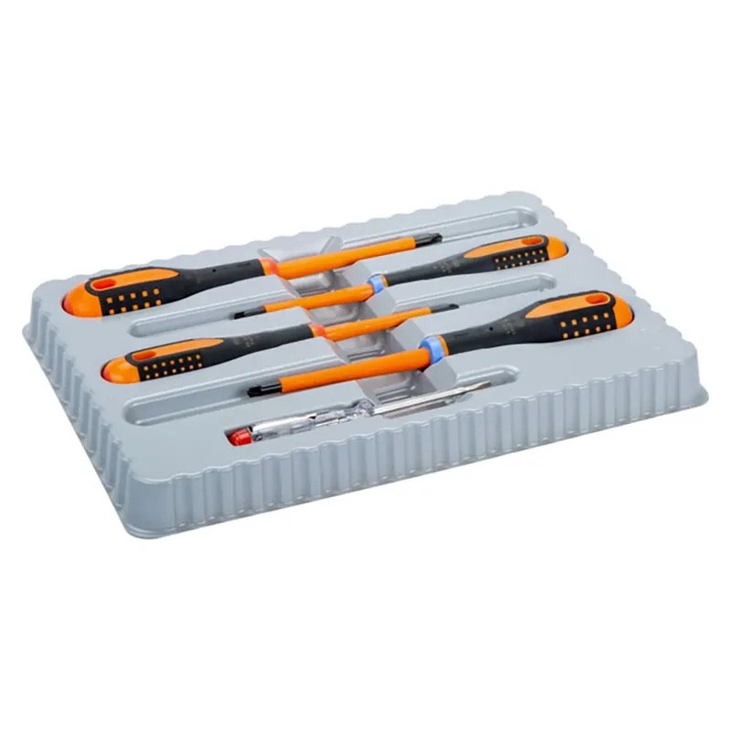 Insulated Ergo™ Phillips And Pozidriv Slotted Combi Tip With Tri-component Handle 5 Piece Schroevendraaierset by Bahco – product image