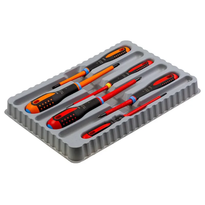 Insulated Ergo™ Pozidriv And Slotted Combi Tip With Tri-component Handle 6 Piece Schroevendraaierset by Bahco – product image